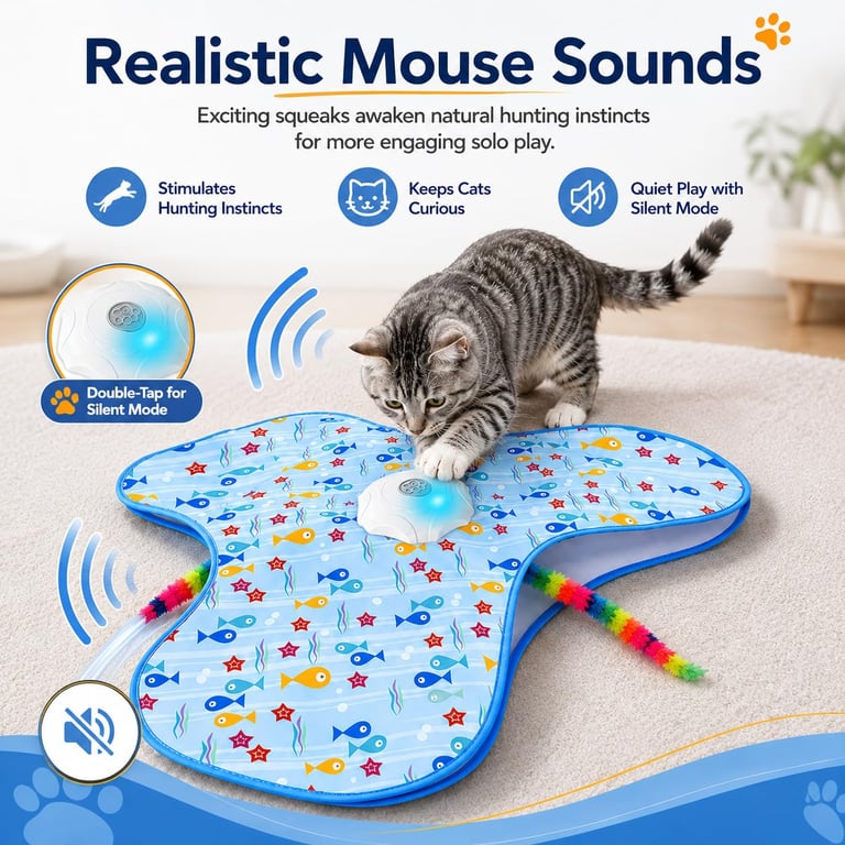 Interactive Cat Toys For Indoor Cats | Smart Hide & Seek Office Pet Toy thumbnail 3