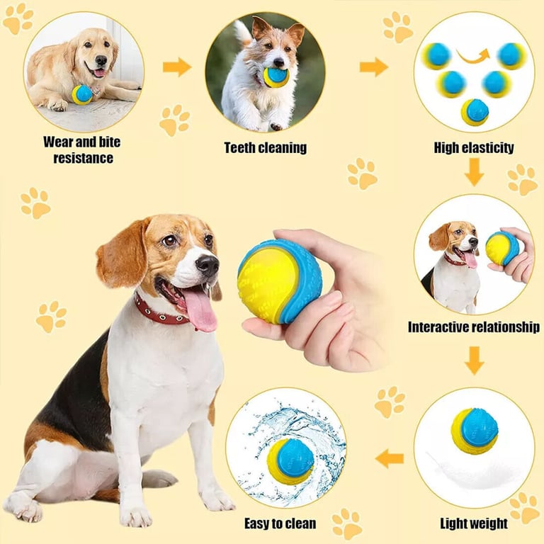 Scooby-Doo Squeaky Dog Balls Set of 8 | Teeth Cleaning Interactive Toys thumbnail 13