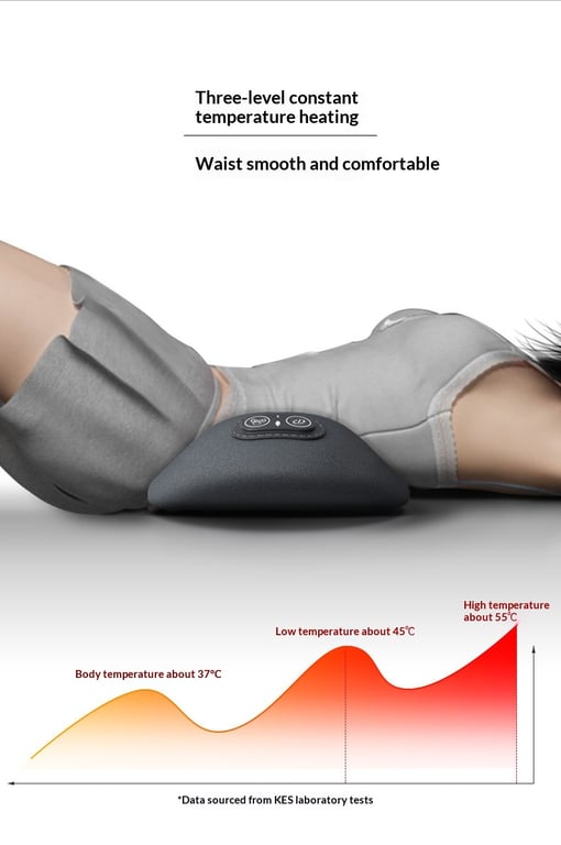 Lumbar Pillow Massage Heating Waist Pad | Pain Relief Heat Therapy thumbnail 7