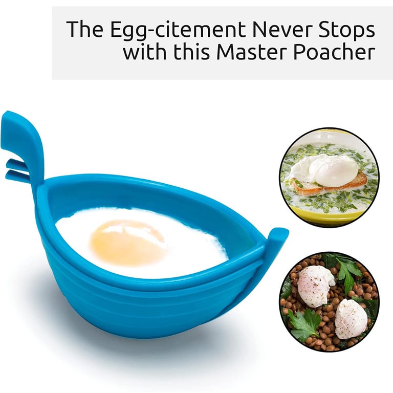Silicone Egg Poacher Gondola Boat | Easy Poached Eggs Canada thumbnail 5