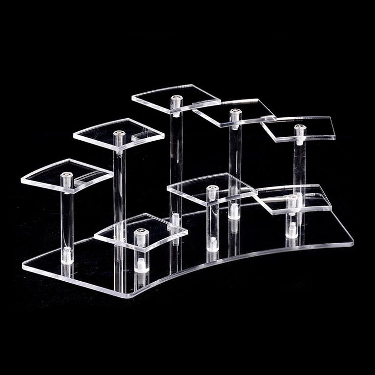 Acrylic Tiered Display Stand Desk Organizer for Figurines & Collectibles thumbnail 1