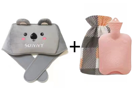 Plush Waist Cover Winter Belly Warmer with Hot Water Bottle | Cozy Koala thumbnail 12