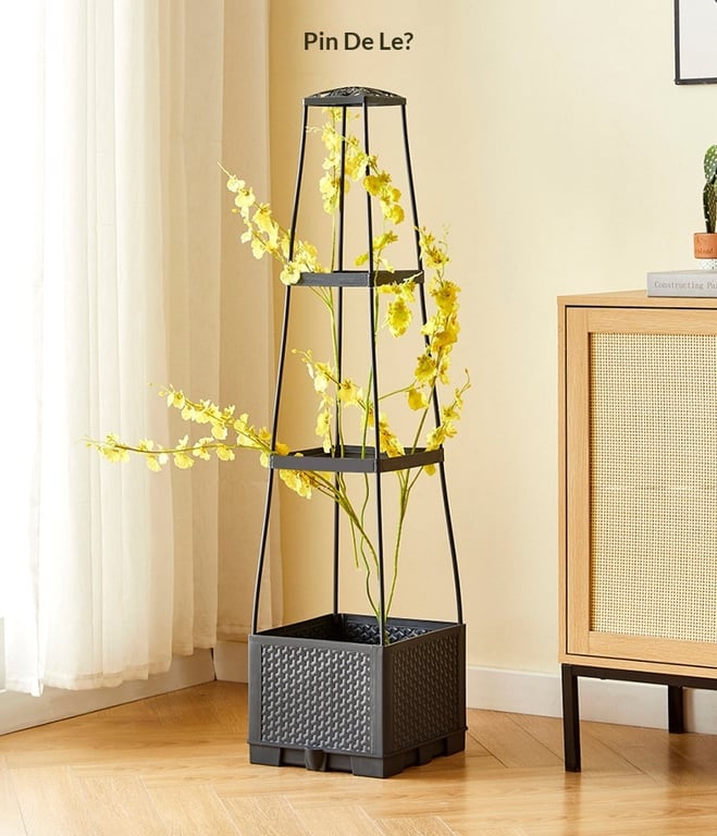 Climbing Plant Planter Box with Trellis | Vertical Garden Balcony thumbnail 10
