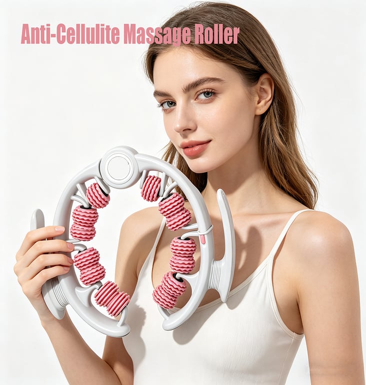 Anti-Cellulite Massage Roller Lymphatic Drainage Deep Tissue Fascia Blaster Muscle Roller For Legs Buttocks Body Sculpting Skin Smoothing Massage Tool thumbnail 5