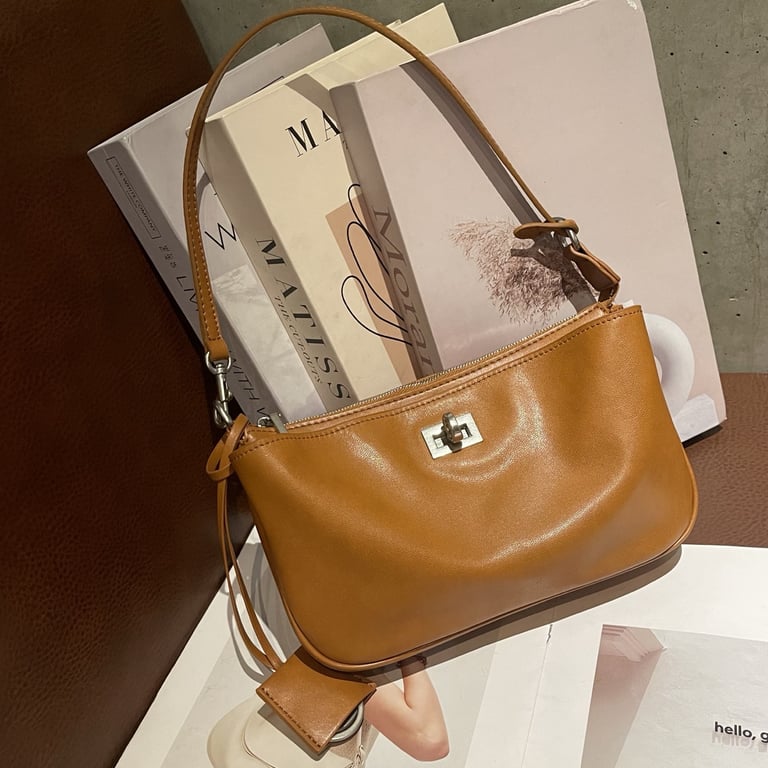 Top-Grain Vegetable-Tanned Leather Kelly Bag | Genuine Cowhide thumbnail 12