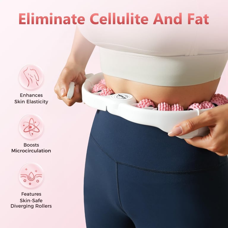 Anti-Cellulite Massage Roller Lymphatic Drainage Deep Tissue Fascia Blaster Muscle Roller For Legs Buttocks Body Sculpting Skin Smoothing Massage Tool thumbnail 7