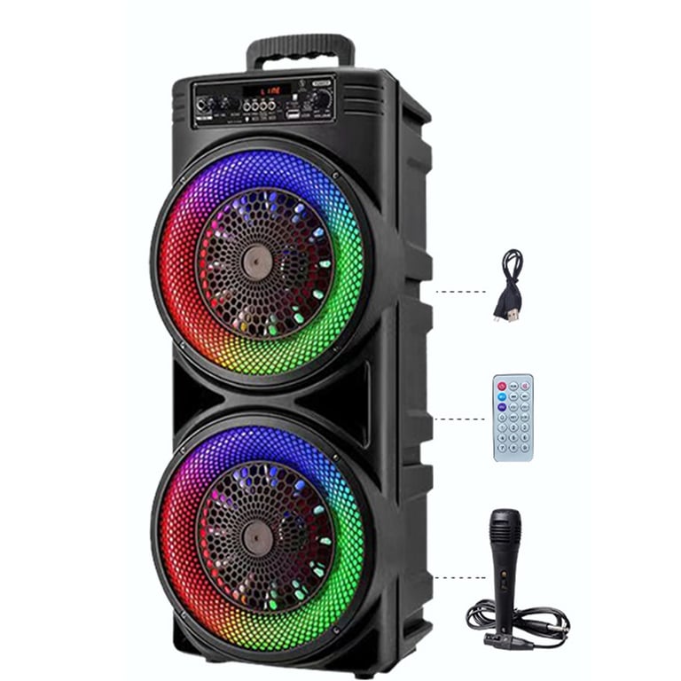 Portable Bluetooth Speaker Subwoofer with Karaoke Mic | Party Bass System thumbnail 5