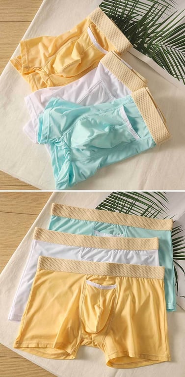 Men's Quick-Drying Ice-Silk Breathable Slim-Fit Sports Shorts thumbnail 1