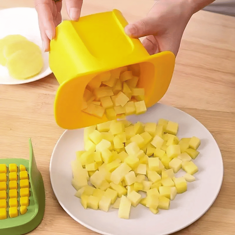 Multi Functional Manual Vegetable Chopper And Fruit Slicer - Suitable For Onions, Potatoes, French Fries, Etc. - Essential Kitchen Tools