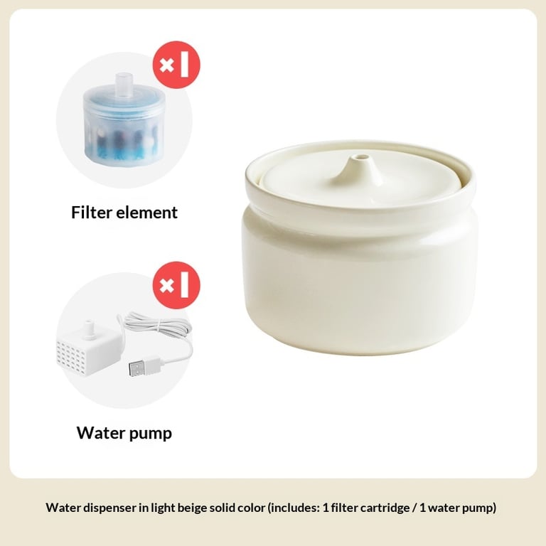 Cat Ceramic Automatic Circulating Filter Water Dispenser | Home & Kitchen thumbnail 12
