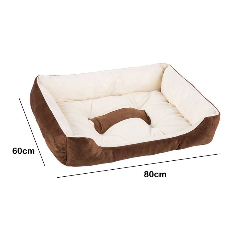 Large Warm Plush Dog Bed Mat Washable Calming Cushion 60x80cm thumbnail 11