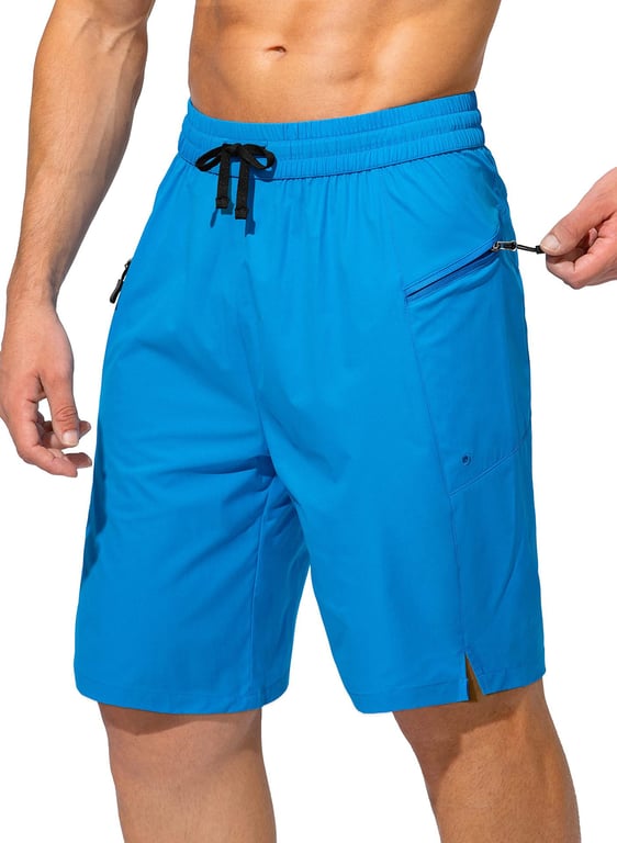 Men's Quick Dry Beach Shorts with Pockets | Drawstring Swim Trunks thumbnail 1