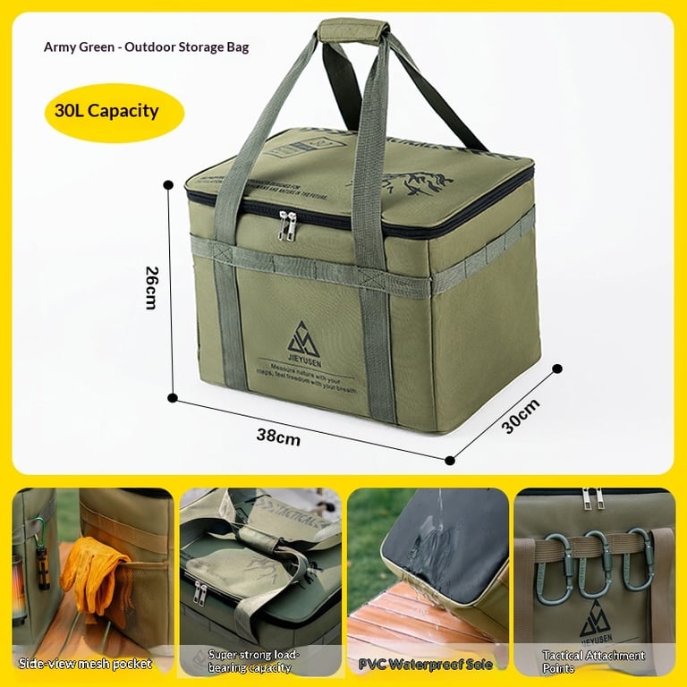 Tactical Camping Gear Storage Bag | 42L & 30L Outdoor Organizer thumbnail 16