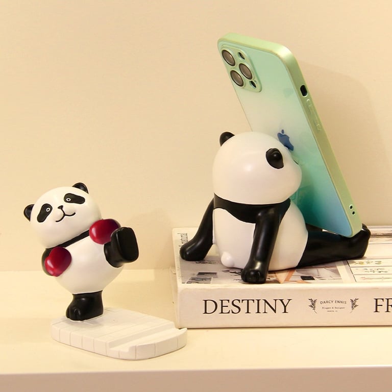 Cute Panda Phone Holder Stand | Decorative Desk Accessory Canada thumbnail 3