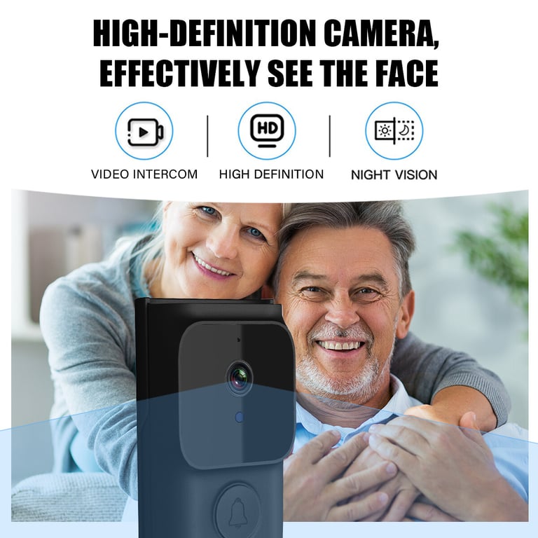 Smart WiFi Video Doorbell with Indoor Monitor | Wireless Security Camera thumbnail 2