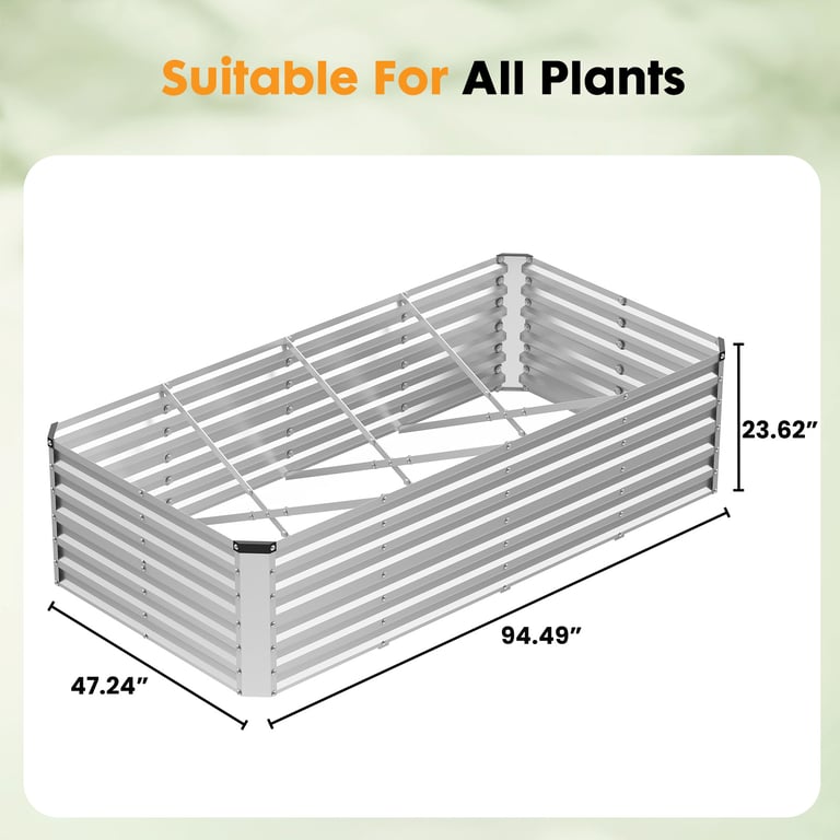Galvanized Raised Garden Bed | Rust-Resistant Steel Planting Box thumbnail 17