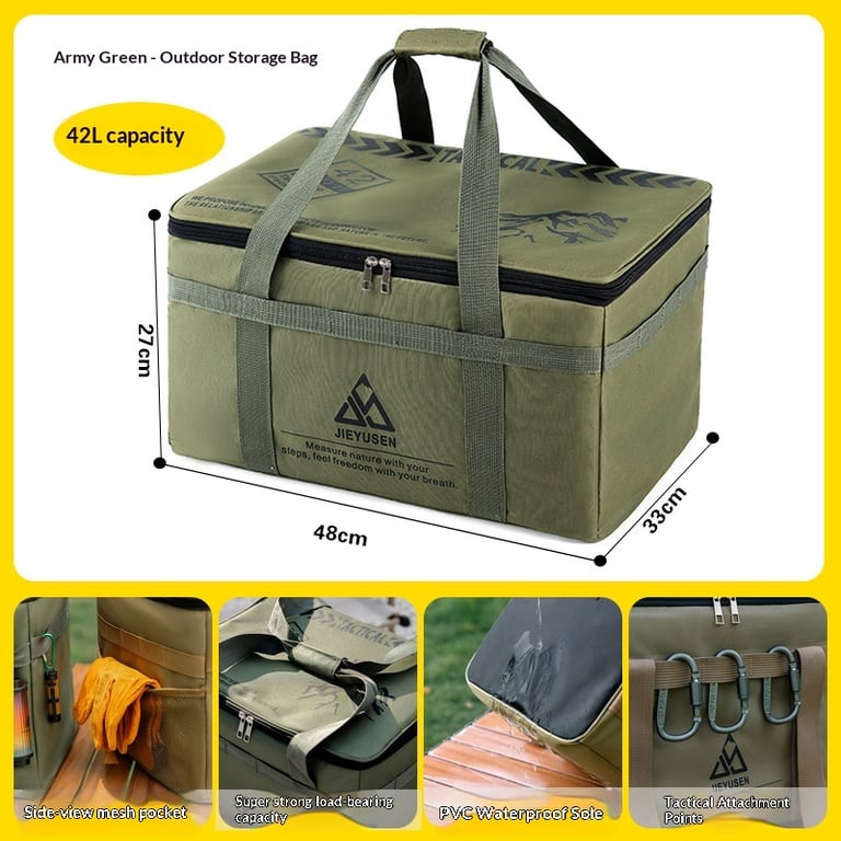 Tactical Camping Gear Storage Bag | 42L & 30L Outdoor Organizer thumbnail 12