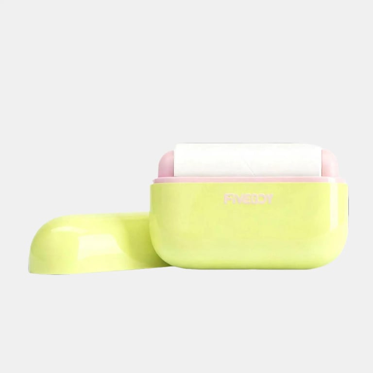 Portable Pet Hair Remover With Lid Reusable, Palm-Sized Lint Roller Pocket-Sized Travel Essential For Removing Cat And Dog Hair