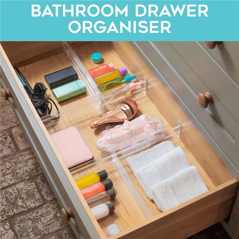 8Pcs Adjustable Drawer Dividers | Expandable Storage Organiser Set thumbnail 20