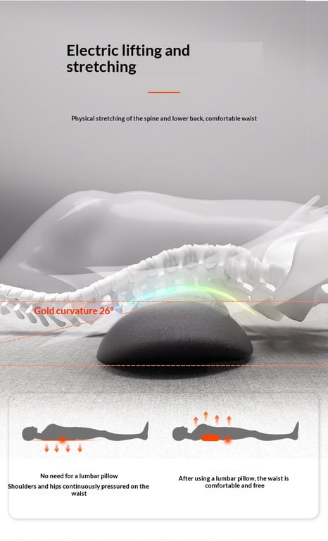 Lumbar Pillow Massage Heating Waist Pad | Pain Relief Heat Therapy thumbnail 16