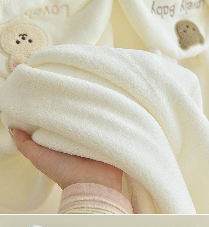 Baby Coral Fleece Hooded Cape Bath Towel | Absorbent & Quick-Drying thumbnail 12