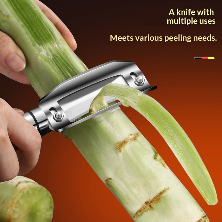304 Stainless Steel Sugarcane Peeler | Adjustable Blade Kitchen Tool thumbnail 4