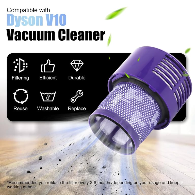 Dyson V10 SV12 Replacement Dust Bin Canister Filter | Large Capacity thumbnail 11