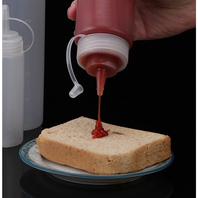 8 Pack Plastic Squeeze Bottles 500ml | Food-Grade Condiment Dispensers thumbnail 17