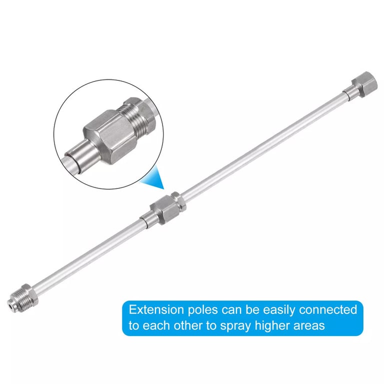 3 Pcs Airless Paint Sprayer Extension Rod 8 12 19 Extension Spray Gun Paint thumbnail 4