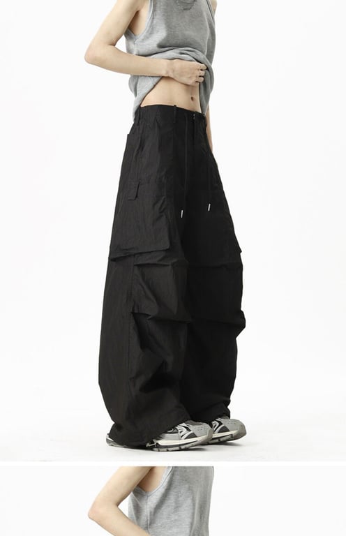 Loose-fit Casual Quick-drying Outdoor Pants | Wide-leg Cargo Style thumbnail 14