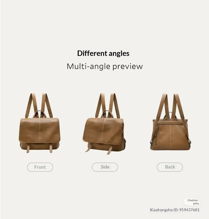 Vegetable-Tanned Leather Messenger Backpack | Convertible Design thumbnail 16