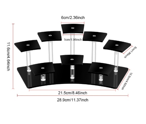 Acrylic Tiered Display Stand Desk Organizer for Figurines & Collectibles thumbnail 3