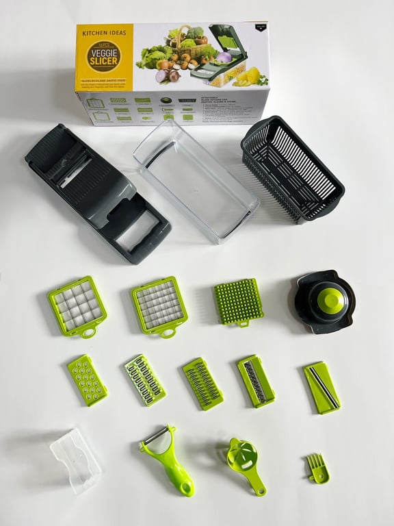 16-in-1 Vegetable Chopper Mandolin Slicer | Food Dicer Peeler Cutter thumbnail 10