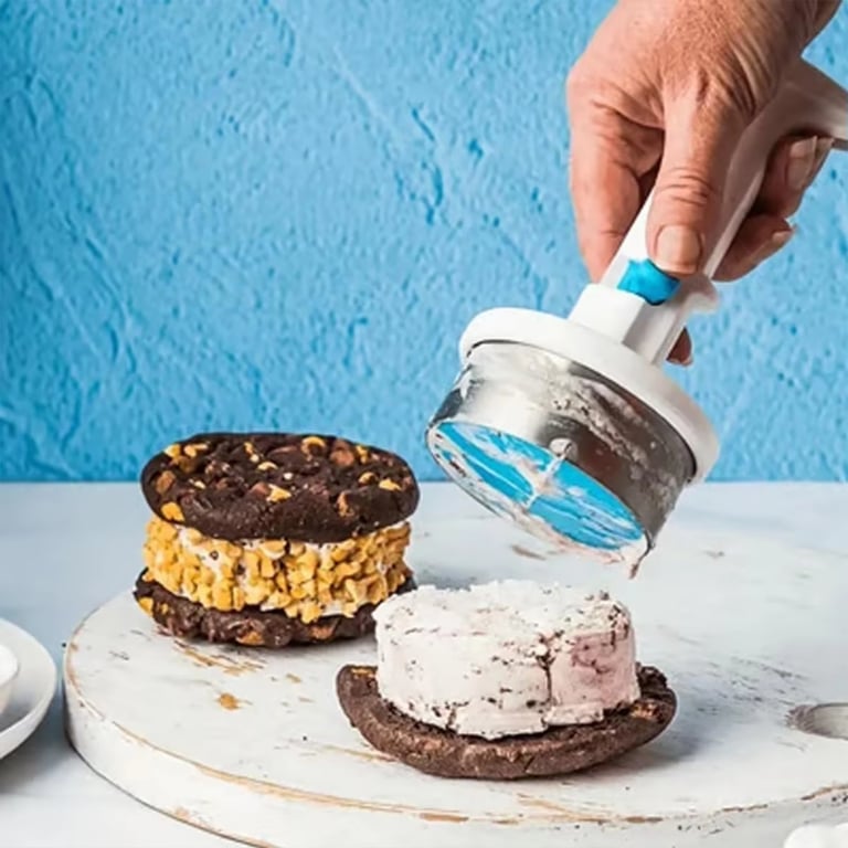 Ice Cream Sandwich Maker Spoon | DIY Rotating Scoop for Home & Kitchen thumbnail 4