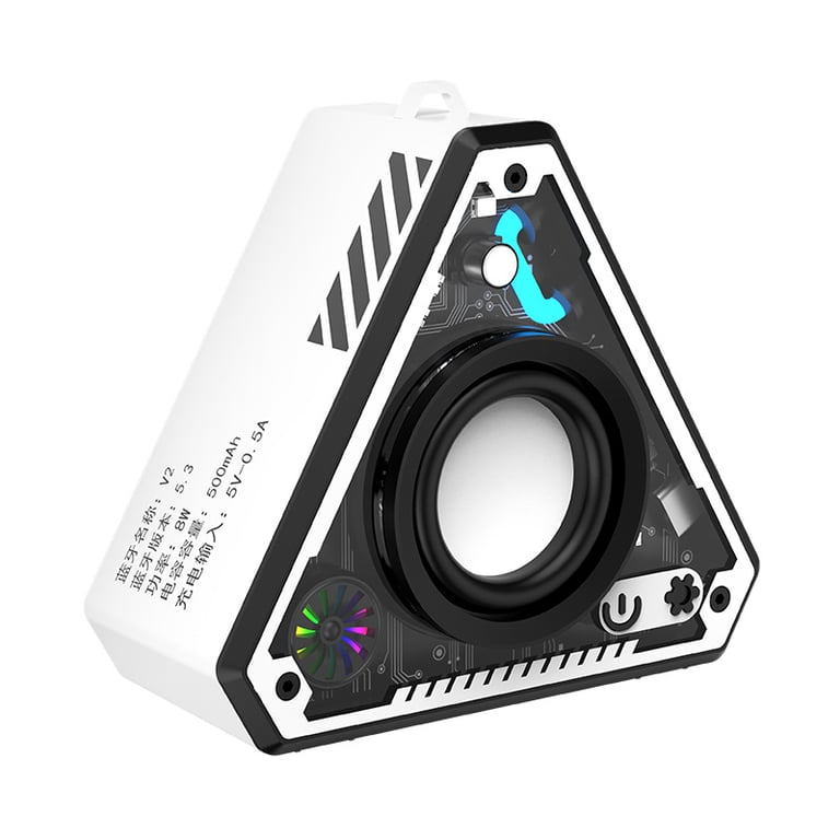 Cross-border V2 Wireless Bluetooth Speaker Outdoor Portable Mecha Subwoofer Mini Desktop Small Speaker Transparent Lantern thumbnail 4