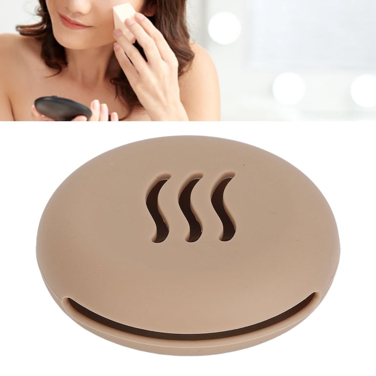 Silicone Powder Puff Holder | Breathable Makeup Sponge Storage Case thumbnail 11