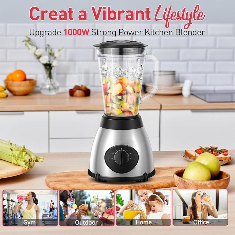 800W Blender Smoothie Maker Ice Crusher Mixer Milk Shake Fruit Juicer Vegetable thumbnail 10