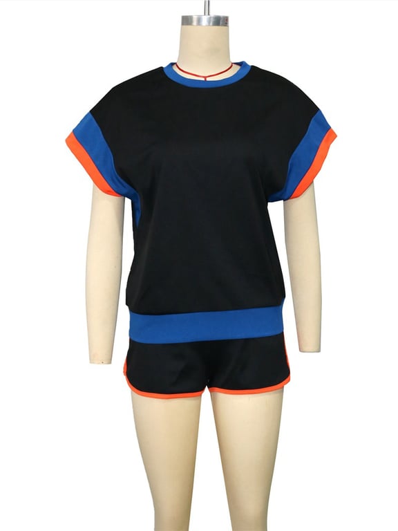 Loose-Fitting Two-Piece Set with Short Sleeves | Vibrant Casual Outfit thumbnail 13