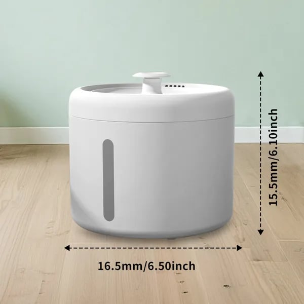 2500ML USB Round Pet Water Fountain, Automatic Cat Water Dispenser With Circulating Pump, Detachable For Easy Cleaning, Ultra-Quiet For Cats & Dogs thumbnail 1