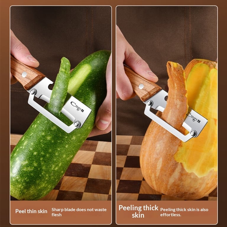Stainless Steel Lettuce & Vegetable Peeler | Sharp Blade Kitchen Tool thumbnail 6