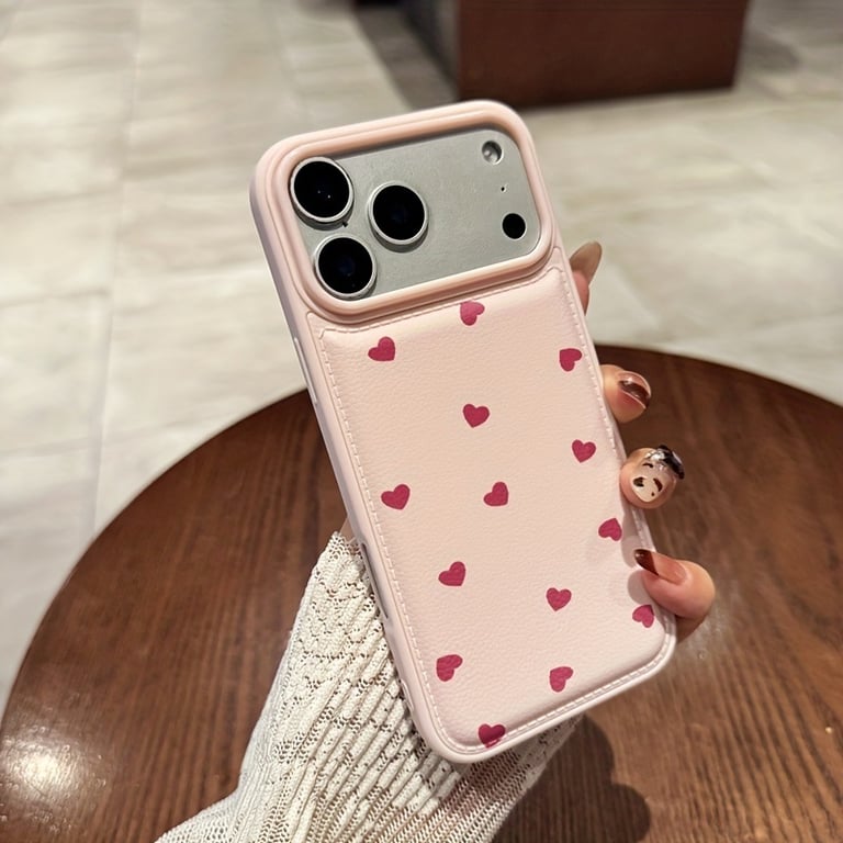 Loving-Heart Patterned Phone Case | Cute Protection for iPhone thumbnail 1