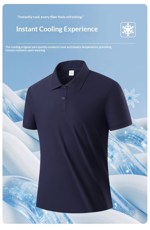 Men's Quick-Dry Ice-Feel Polo Shirt | Spring Summer Outdoor thumbnail 10