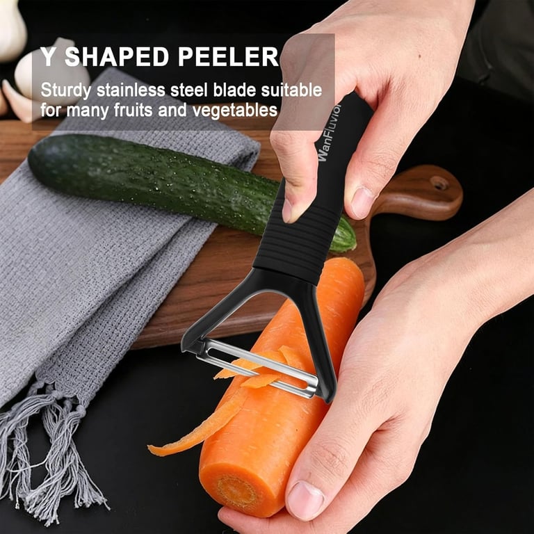 Kitchen Vegetable Peelers Set | Swivel & Y-Shaped Peeler Tool thumbnail 2