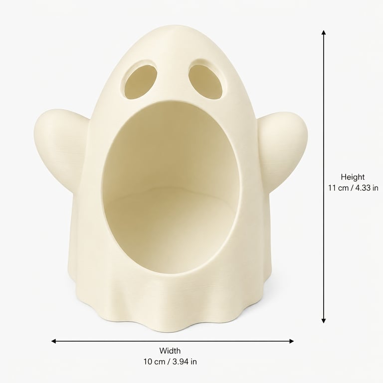 Halloween Ghost Storage Bowl 3D Printed Candy Holder Desktop Organizer thumbnail 9