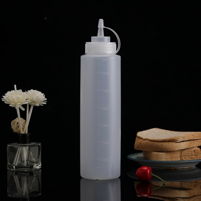8 Pack Plastic Squeeze Bottles 500ml | Food-Grade Condiment Dispensers thumbnail 1