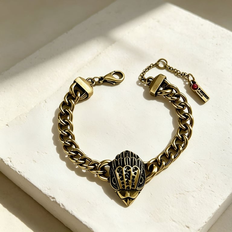 Vintage Antique Eagle Head Necklace Bracelet Set | Women's Home & Kitchen Jewelry thumbnail 5