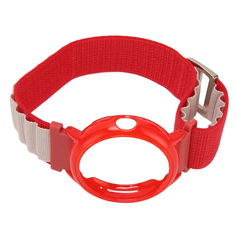 Stretch Nylon Woven Loop Watch Band Strap With Plastic Protective Bumper Case Fit For Google Pixel Red White And Red Case thumbnail 6