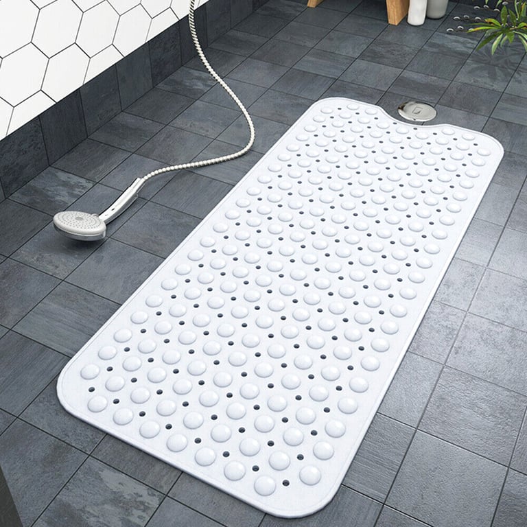 Non Slip Bath Mat Extra Large Shower Mat Bathtub Anti-Mold Rubber Strong Suction thumbnail 1