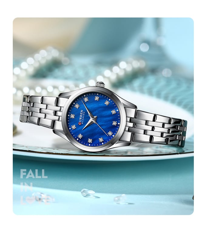 Rhinestone Ultra-Thin Women's Watch | Mother-of-Pearl Stainless Steel thumbnail 11