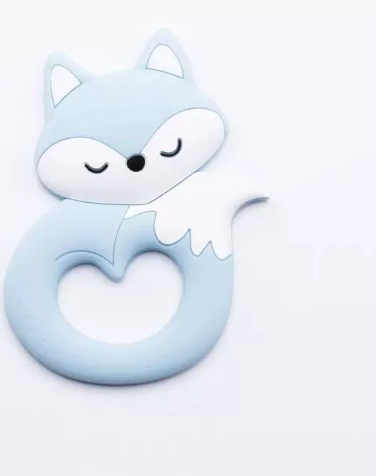 Baby Teether, Food-grade Silicone Teether, Cartoon Animal Du